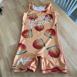 Peach Wrestling Singlet
